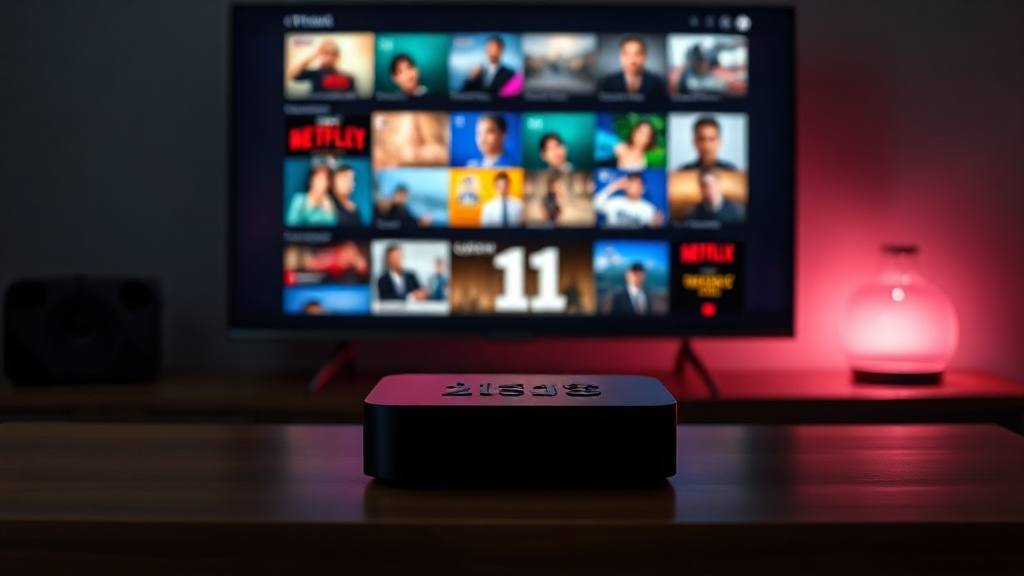 Apple TV in modernem Wohnzimmer